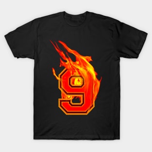 Burning Hot Sports Letter 9 T-Shirt